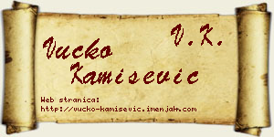 Vučko Kamišević vizit kartica